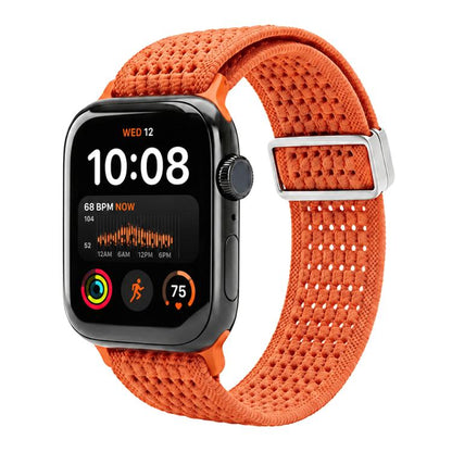 xDfind Magnetic Buckle Hollow-Out Nylon Woven Watch Band, For Apple Watch 42 / 44 / 45 / 46 / 49mm, For Apple Watch 38 / 40 / 41 / S11 42mm