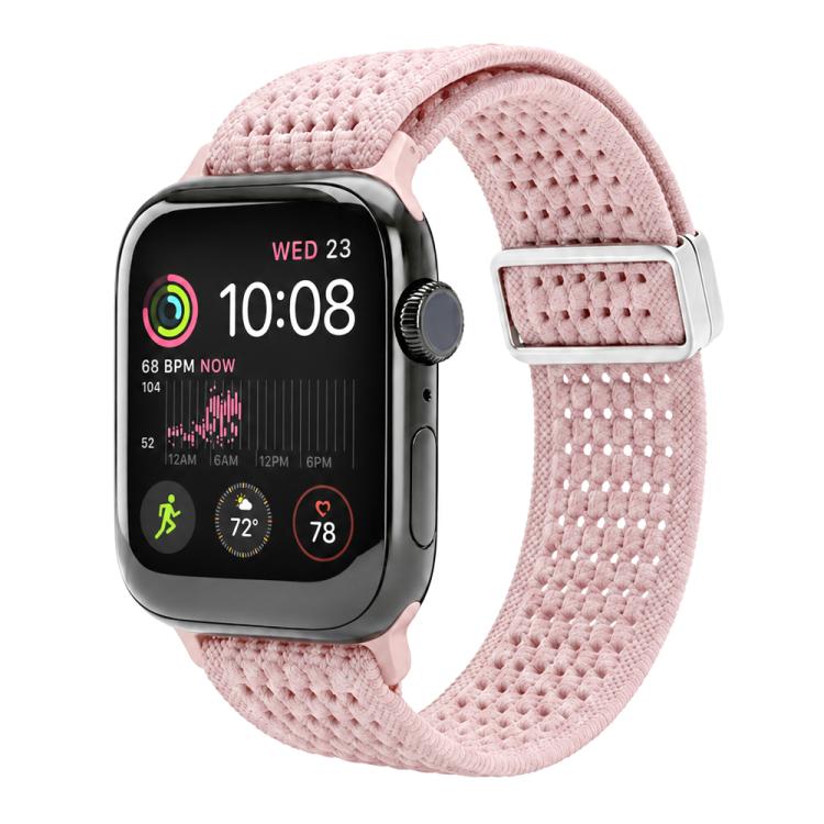 xDfind Magnetic Buckle Hollow-Out Nylon Woven Watch Band, For Apple Watch 42 / 44 / 45 / 46 / 49mm, For Apple Watch 38 / 40 / 41 / S11 42mm