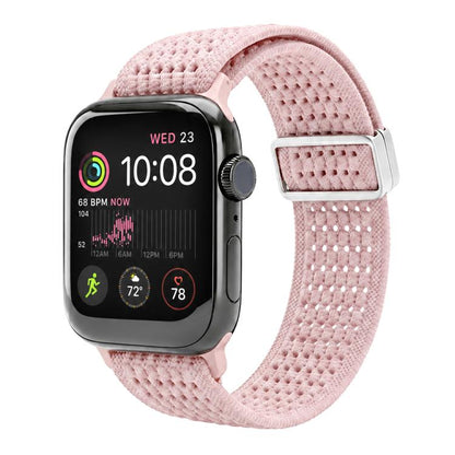 xDfind Magnetic Buckle Hollow-Out Nylon Woven Watch Band, For Apple Watch 42 / 44 / 45 / 46 / 49mm, For Apple Watch 38 / 40 / 41 / S11 42mm