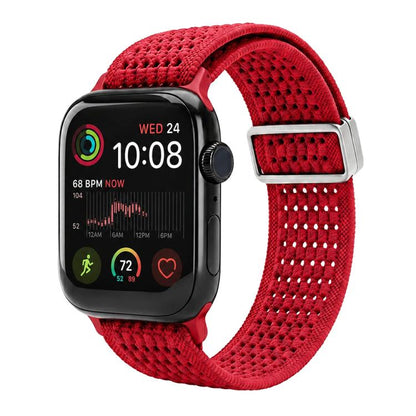 xDfind Magnetic Buckle Hollow-Out Nylon Woven Watch Band, For Apple Watch 42 / 44 / 45 / 46 / 49mm, For Apple Watch 38 / 40 / 41 / S11 42mm