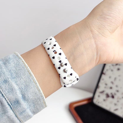 Slim Printed Reverse Buckle Silicone Watch Band, For Apple Watch 46mm / 49mm / 45mm / 44mm, For Apple Watch 42mm / 41mm / 40mm / 38mm