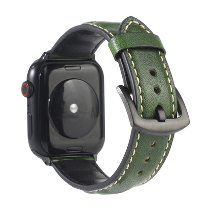 Genuine Leather Watchband For Apple Watch Series 6 & SE & 5 & 4 40mm / 3 & 2 & 1 38mm, For Apple Watch Series 7 41mm / 6 & SE & 5 & 4 40mm / 3 & 2 & 1 38mm