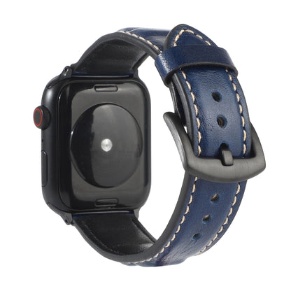 Genuine Leather Watchband For Apple Watch Series 6 & SE & 5 & 4 40mm / 3 & 2 & 1 38mm, For Apple Watch Series 7 41mm / 6 & SE & 5 & 4 40mm / 3 & 2 & 1 38mm