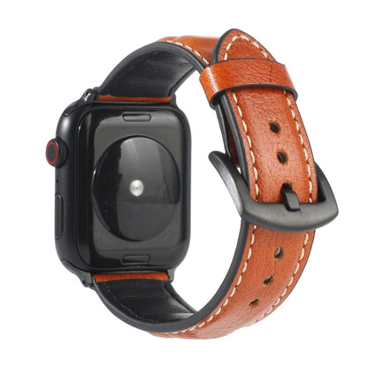 Genuine Leather Watchband For Apple Watch Series 6 & SE & 5 & 4 44mm / 3 & 2 & 1 42mm, For Apple Watch Series 7 45mm / 6 & SE & 5 & 4 44mm / 3 & 2 & 1 42mm