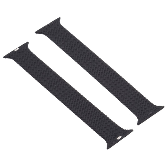 Single-turn Woven Pattern Silicone Watchband For Apple Watch Series 6 & SE & 5 & 4 40mm / 3 & 2 & 1 38mm, S, M, L