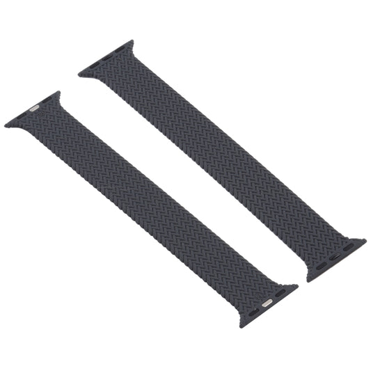 Single-turn Woven Pattern Silicone Watchband For Apple Watch Series 6 & SE & 5 & 4 44mm / 3 & 2 & 1 42mm, S, M, L