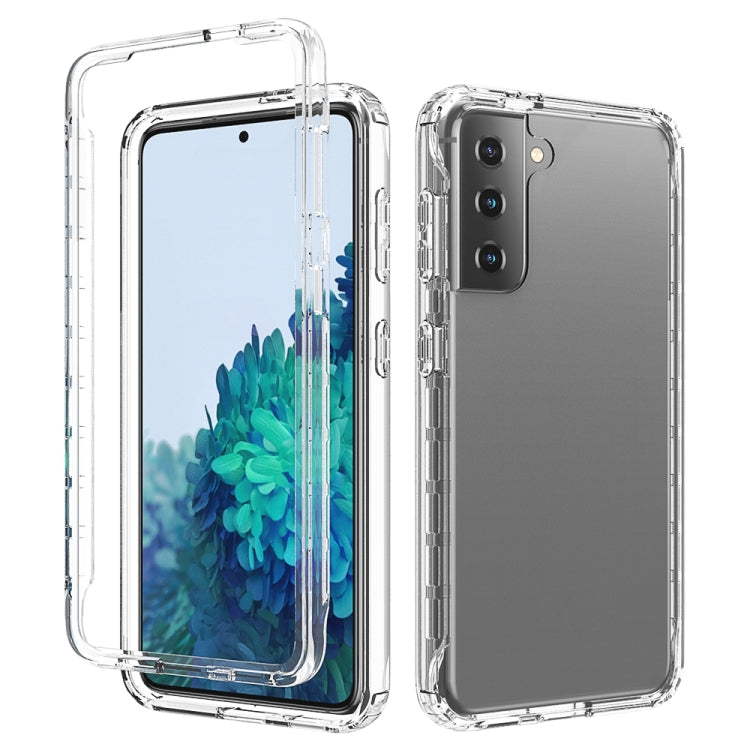 Shockproof  High Transparency Two-color Gradual Change PC+TPU Candy Colors Protective Case, For Samsung Galaxy S21 5G