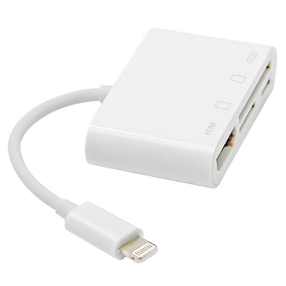 NK-103C 4 In 1 8 Pin to HDMI Multi-function Mobile Phone Converter Adapter, NK-103C