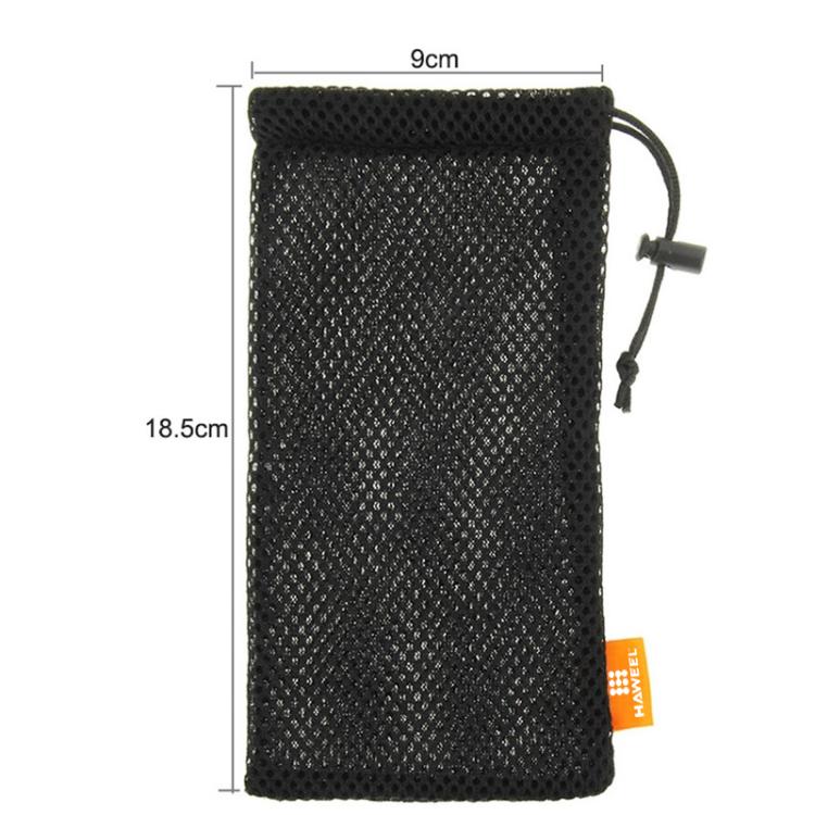 HAWEEL Pouch Bag for Smart Phones, Power Bank and other Accessories, Size up to 5.5 inch, 5.5 inch Black