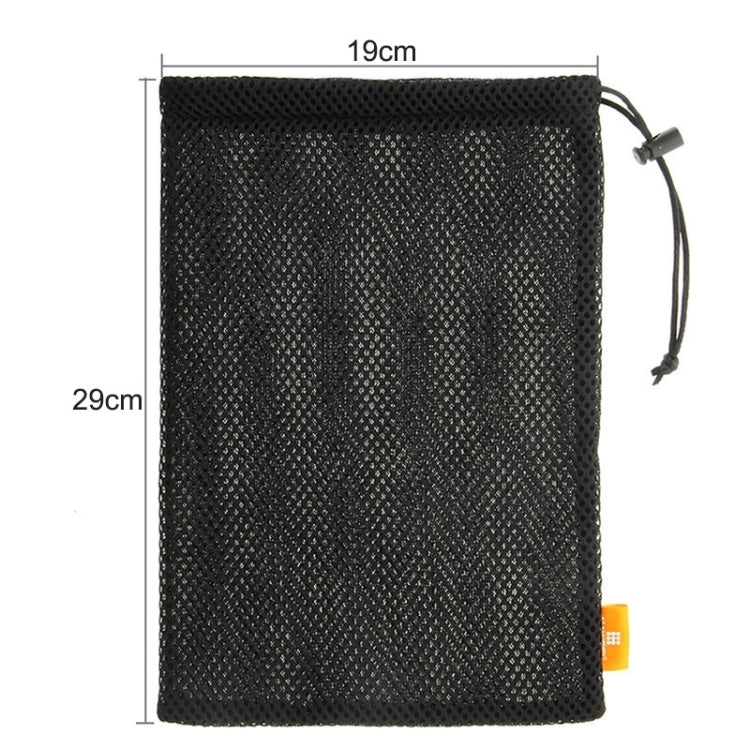 HAWEEL Nylon Mesh Pouch Bag with Stay Cord for up to 9.7 inch Screen iPad and Tablet, Size: 29cm x 19cm(Black), 9.7 inch