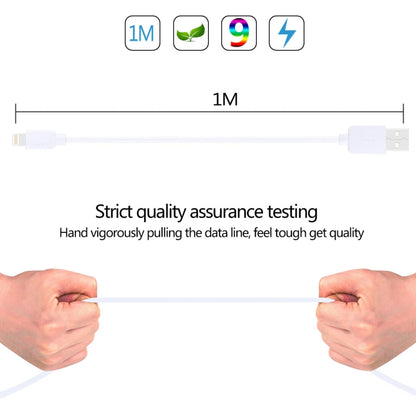 2 PCS HAWEEL 1m High Speed 8 pin to USB Sync and Charging Cable Kit for iPhone, iPad, 2pcs