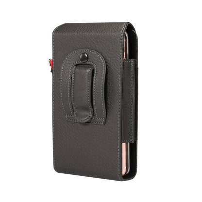 For 6.7 inch and Below Phones Litchi Texture Multifunctional Universal Vertical Flip Upright Double Lattice PU Leather Case Waist Bag with Card Slot & Belt Clip & Lanyard, For 6.7 inch and Below Phones