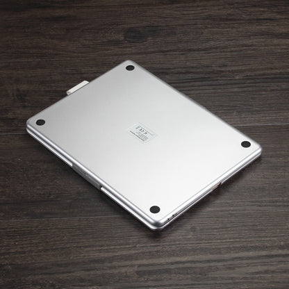 F102AS For iPad 10.2 inch Colorful Backlit Rotatable Bluetooth Keyboard Leather Tablet Case with Pen Slot Function
