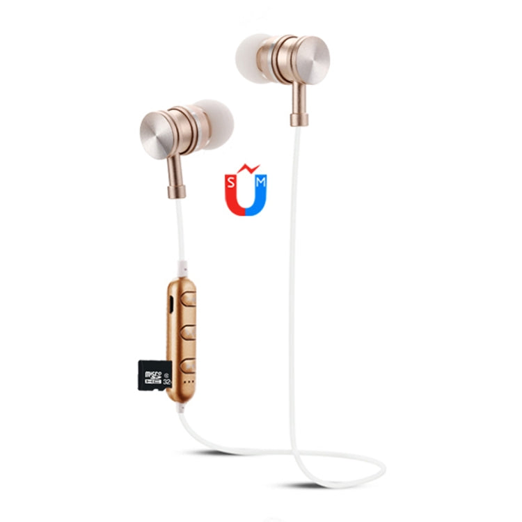 F3 Bluetooth 4.2 Hanging Neck Design Bluetooth Headset, Support Music Play & Switching & Volume Control & Answer