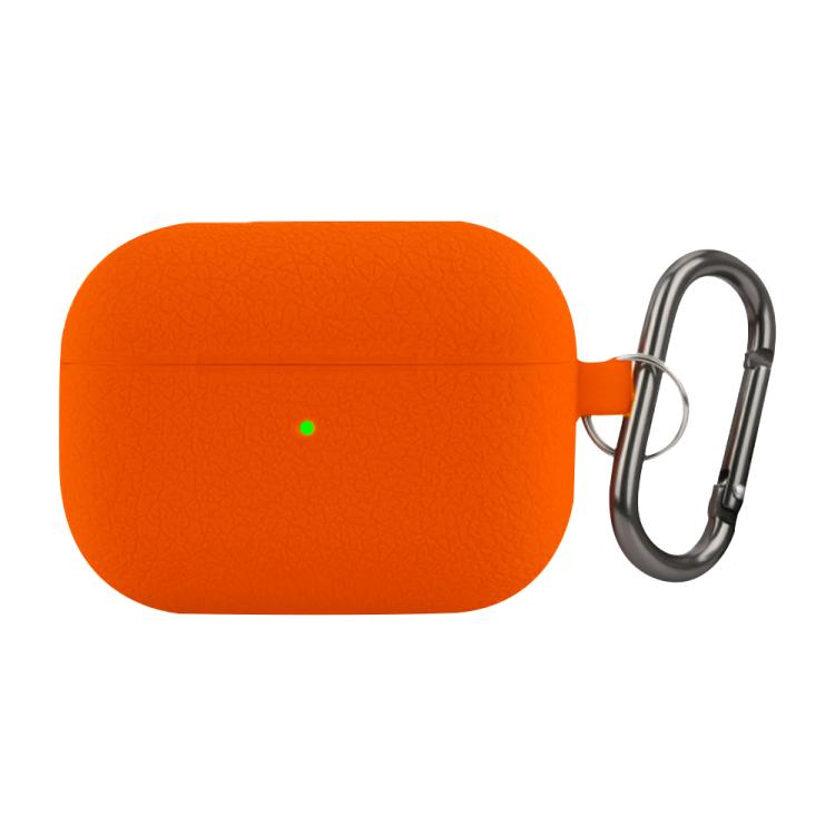 For AirPods Pro Litchi Texture Silicone Wireless Earphone Protective Case
