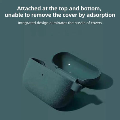For AirPods Pro Litchi Texture Silicone Wireless Earphone Protective Case