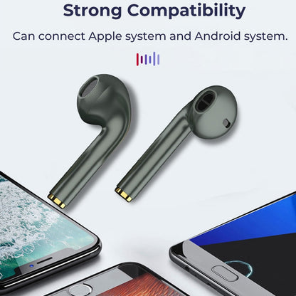 J18 Bluetooth 5.0 TWS Wireless Binaural Bluetooth Earphone with Charging Box, J18 (Green), J18 (Rose Gold), J18 (Black)
