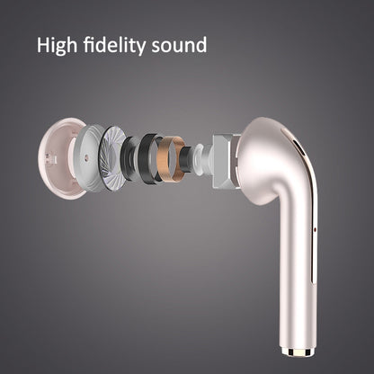 J18 Bluetooth 5.0 TWS Wireless Binaural Bluetooth Earphone with Charging Box, J18 (Green), J18 (Rose Gold), J18 (Black)