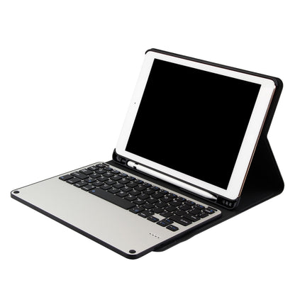 3018 Detachable Bluetooth 3.0 Aluminum Alloy Keyboard + Imitation Cloth Texture Leather Tablet Case for iPad Air / Air 2 / iPad Pro 9.7 inch, with Sleep / Water Repellent Function, 3018