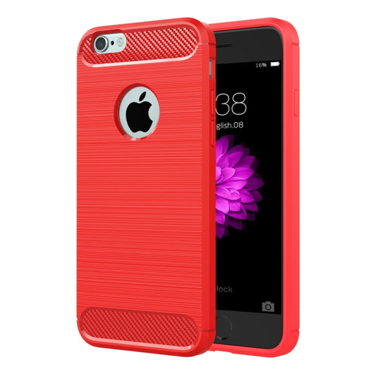 For iPhone 6 & 6s Brushed Texture Fiber TPU Rugged Armor Protective Case, For iPhone 6 & 6s, For 6 & 6s