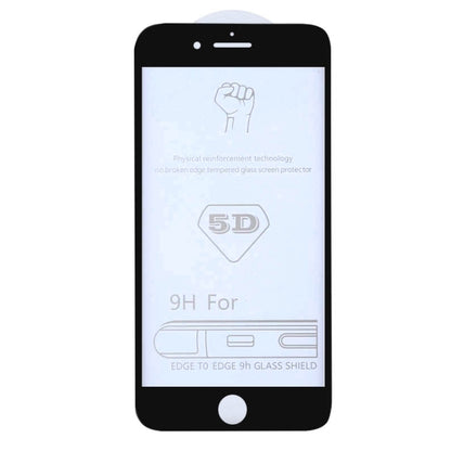 25 PCS 9H 5D Full Glue Full Screen Tempered Glass Film for iPhone 6 / 6s, For iPhone 6 / 6s (25 PCS)