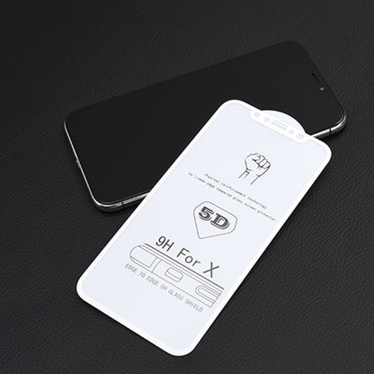 25 PCS 9H 5D Full Glue Full Screen Tempered Glass Film for iPhone 6 / 6s, For iPhone 6 / 6s (25 PCS)