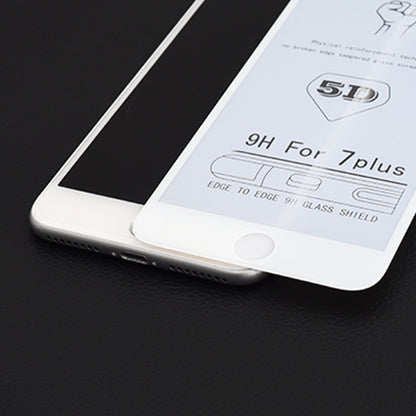 25 PCS 9H 5D Full Glue Full Screen Tempered Glass Film for iPhone 6 / 6s, For iPhone 6 / 6s (25 PCS)