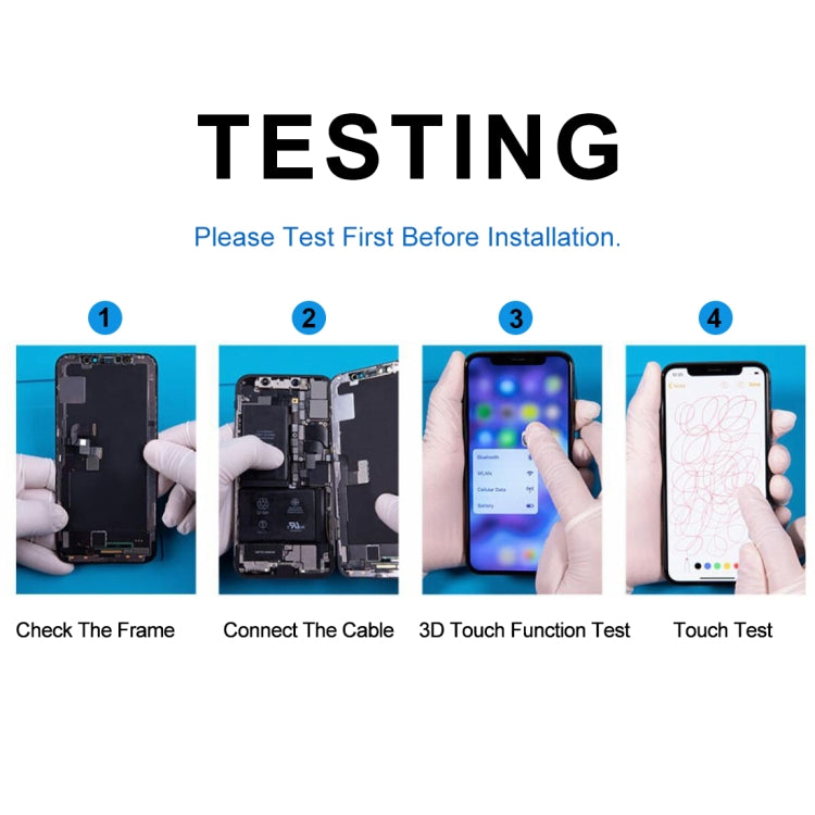 LCD Screen with Front Camera for iPhone 6s, 4 in 1 for i6s with Camera White, 4 in 1 for i6s with Camera Black