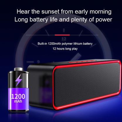 SC211 Portable Subwoofer Wireless Bluetooth Speaker Bluetooth 5.0, Support TF Card & U Disk & 3.5mm AUX