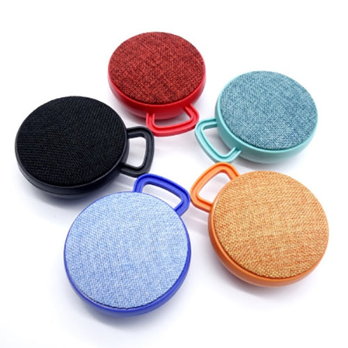 A01L Cloth Texture Round Portable Mini Bluetooth Speaker, Support Hands-free Call & TF Card, A01L Black, A01L Orange, A01L Green, A01L Blue, A01L Red