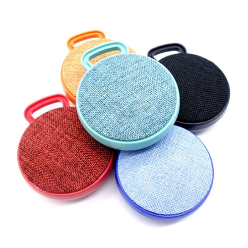 A01L Cloth Texture Round Portable Mini Bluetooth Speaker, Support Hands-free Call & TF Card, A01L Black, A01L Orange, A01L Green, A01L Blue, A01L Red