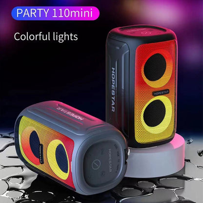 HOPESTAR Party 110 Mini Colorful Lights Wireless Bluetooth Speaker, Party 110 Mini (Grey), Party 110 Mini (Blue), Party 110 Mini (Black)