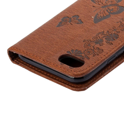 For  iPhone 8 & 7   Pressed Flowers Butterfly Pattern Horizontal Flip Leather Case with Holder & Card Slots & Wallet