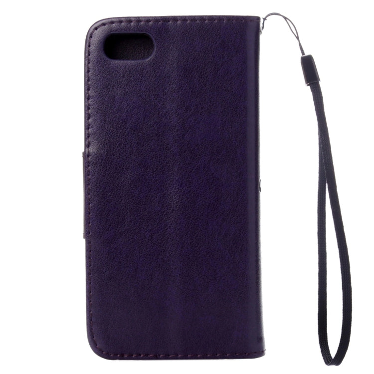 For  iPhone 8 & 7  Pressed Flowers Horizontal Flip Leather Case with Holder & Card Slots & Wallet
