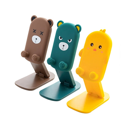 DK-XX-111 Cartoon Animal Retractable Phone Lazy Bracket Foldable Desktop Holder