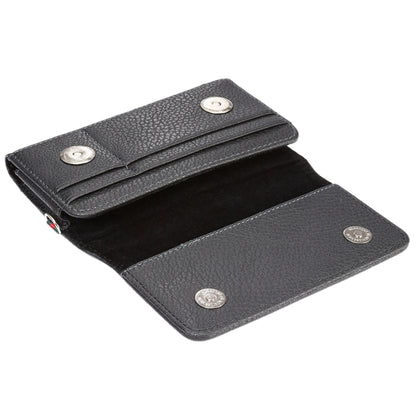 Universal Litchi Texture Vertical Flip Thwartwise PU Leather Case / Waist Bag with Back Splint & Card Slots & 15cm Lanyard for  iPhone 8 & 7  & 6s & 6, Galaxy SIV & SIII, Xiaomi Redmi 3 & 3X, Size: 14.3 x 7.5 x 1.5 cm