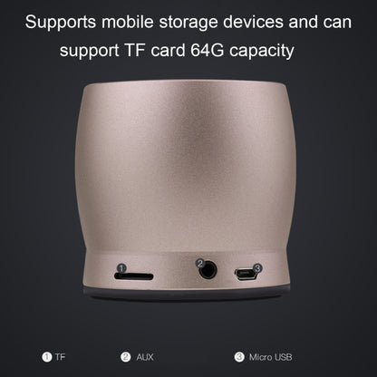awei Y500 Mini Portable Wireless Bluetooth Speaker with 3D Stereo, Built-in Mic, Support TF Card / AUX, Y500