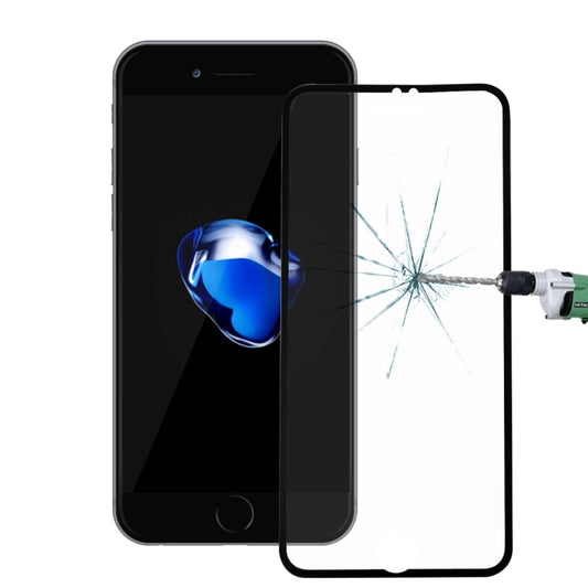For iPhone 8 / 7 / 6 / 6s 0.26mm 9H Surface Hardness Explosion-proof Silk-screen Tempered Glass Full Screen Film with Colored Sides, For iPhone 7 (0.26mm) (1 PC)
