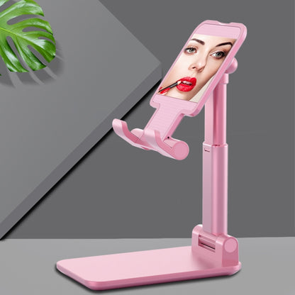 CH002 Universal Portable Foldable Mobile Phone Tablet Desktop Holder Bracket with Mirror
