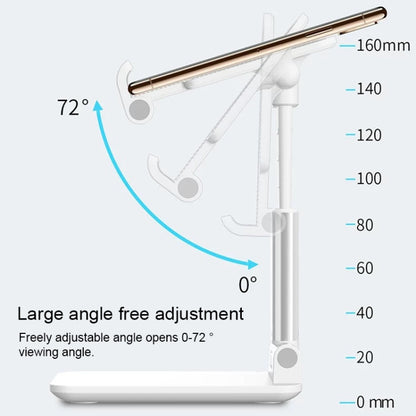 CH002 Universal Portable Foldable Mobile Phone Tablet Desktop Holder Bracket with Mirror