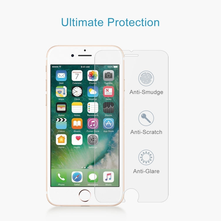 10 PCS for iPhone 8 Plus & iPhone 7 Plus 0.26mm 9H Surface Hardness 2.5D Explosion-proof Tempered Glass Non-full Screen Film, For 8 Plus & iPhone 7 Plus