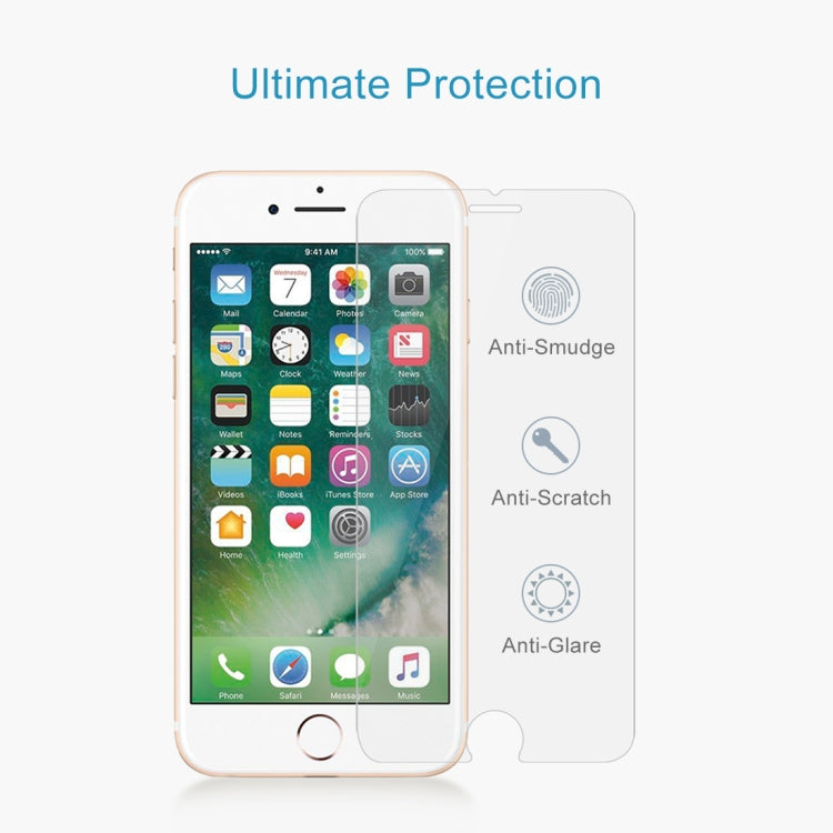 For iPhone 8 Plus & iPhone 7 Plus 0.26mm 9H Surface Hardness 2.5D Explosion-proof Tempered Glass Non-full Screen Film, For 8 Plus & iPhone 7 Plus