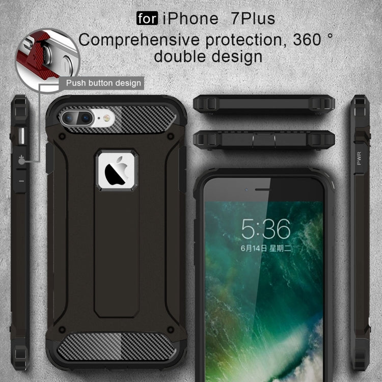 For iPhone 8 Plus & 7 Plus   Tough Armor TPU + PC Combination Case, For iPhone 7 Plus, For iPhone 8P & 7P