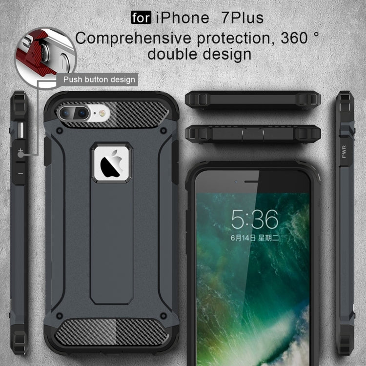 For iPhone 8 Plus & 7 Plus   Tough Armor TPU + PC Combination Case, For iPhone 7 Plus