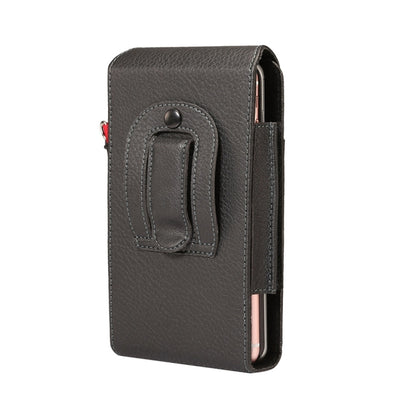 Universal Litchi Texture Vertical Flip Upright Lattice PU Leather Case / Waist Bag with Back Splint & Card Slots & Lanyard for iPhone 8 Plus & 7 Plus  , Galaxy Note 8 / S8 Plus / S9+, Huawei Mate 8, For 6.0 inch and Below Phones