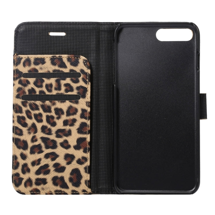 For iPhone 8 Plus & 7 Plus   Leopard Texture Horizontal Flip Leather Case with Holder & Card Slots & Wallet, For 8P & 7P