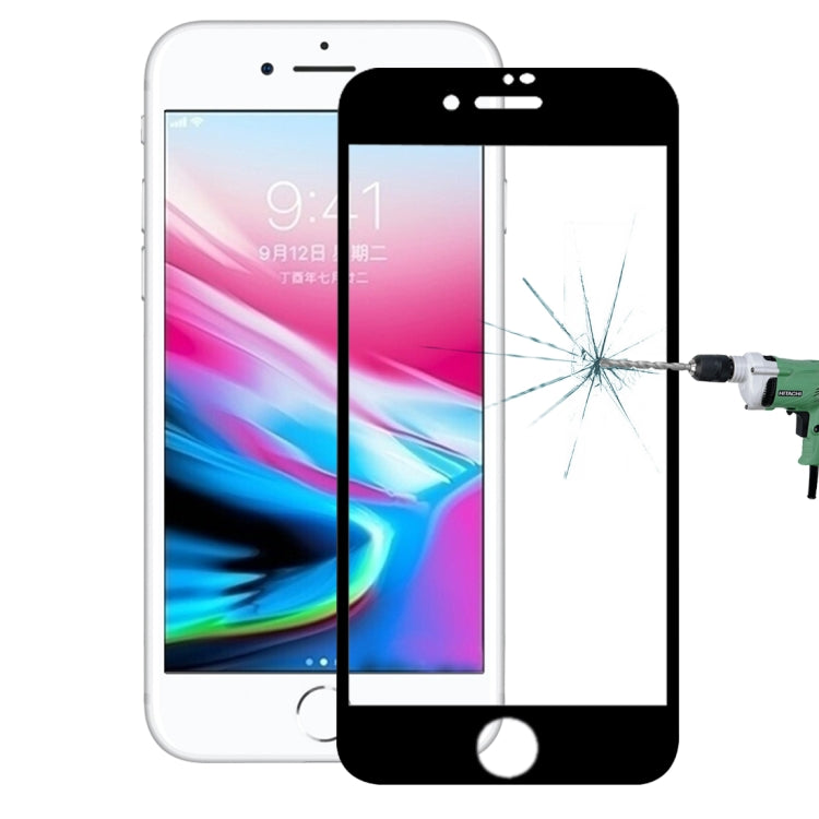 For iPhone SE 2020 / 8 / 7  0.3mm 9H Surface Hardness 4D Curved Full Screen Tempered Glass Screen Protector, For iPhone SE 2020 / 8 / 7(1 PC)