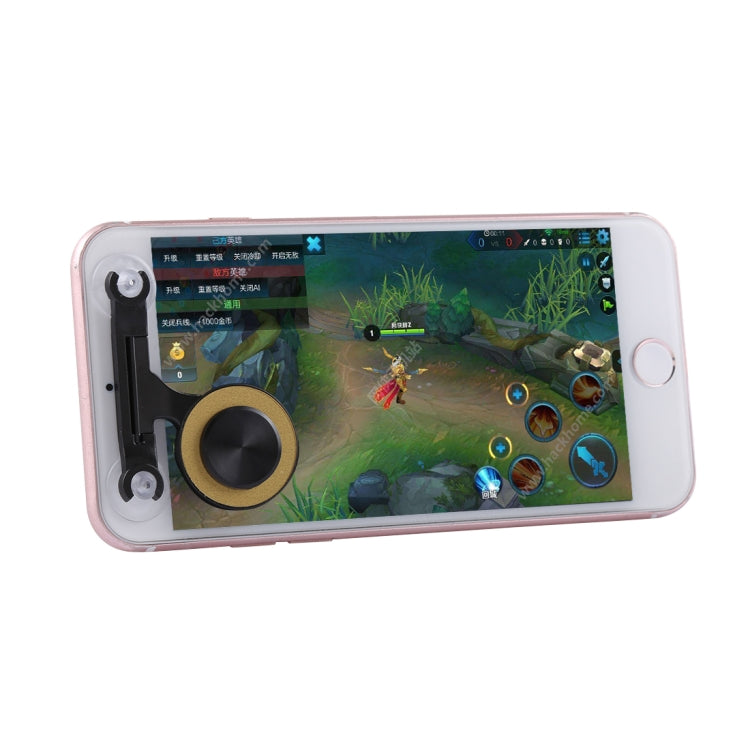 Q9 Direct Mobile Games Joystick Artifact Hand Travel Button Sucker for iPhone, Android Phone, Tablet, Q9 White, Q9 Gold, Q9 Red