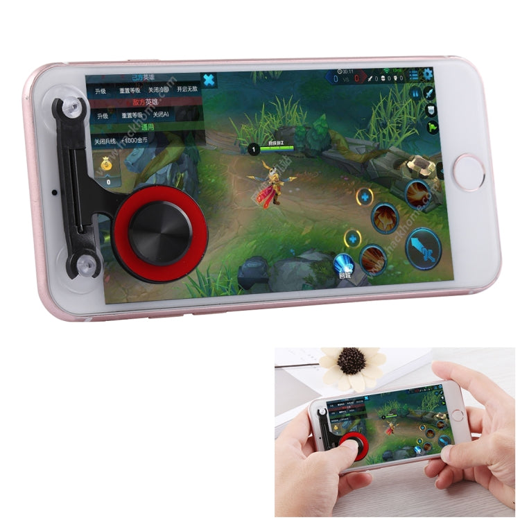 Q9 Direct Mobile Games Joystick Artifact Hand Travel Button Sucker for iPhone, Android Phone, Tablet, Q9 White, Q9 Gold, Q9 Red