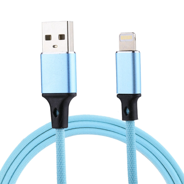 1m 2A USB to 8 Pin Nylon Weave Style Data Sync Charging Cable, 8 Pin Black, 8 Pin Pink, 8 Pin Grey, 8 Pin Blue, 8 Pin Red, 8 Pin White